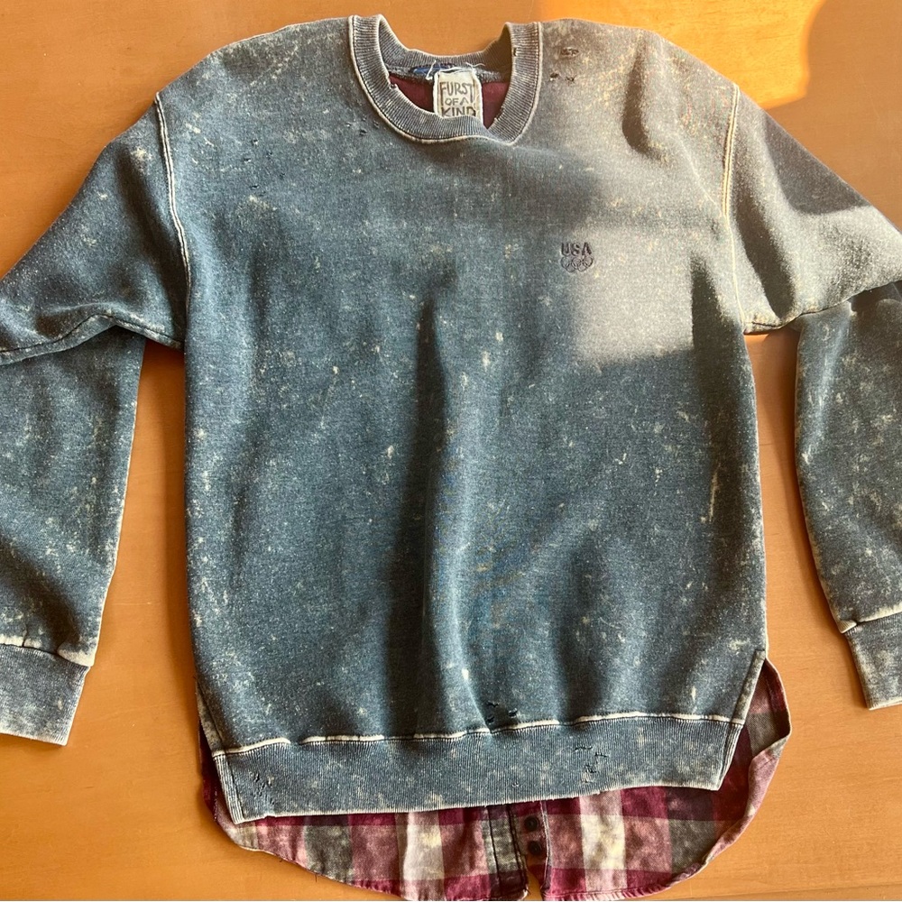 Furst of a kind- Olympic x flannel- upcycled vintage
